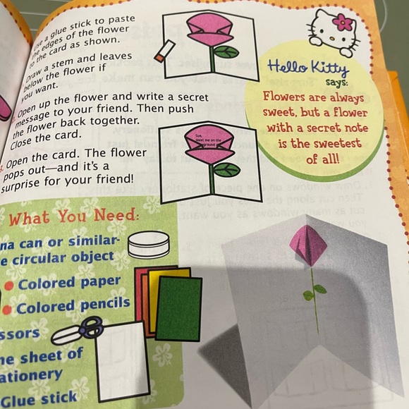 HELLO KITTY Stationery Art Craft Book Scholastic DIY Project Kawaii Sanrio 2001 - Picture 6 of 9